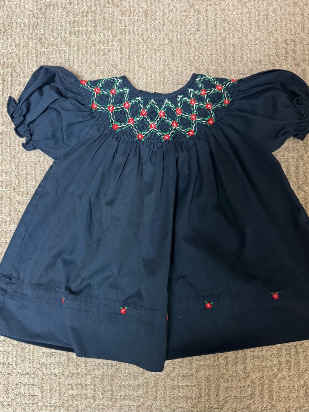 Feltman Brothers Navy Smocked Dress